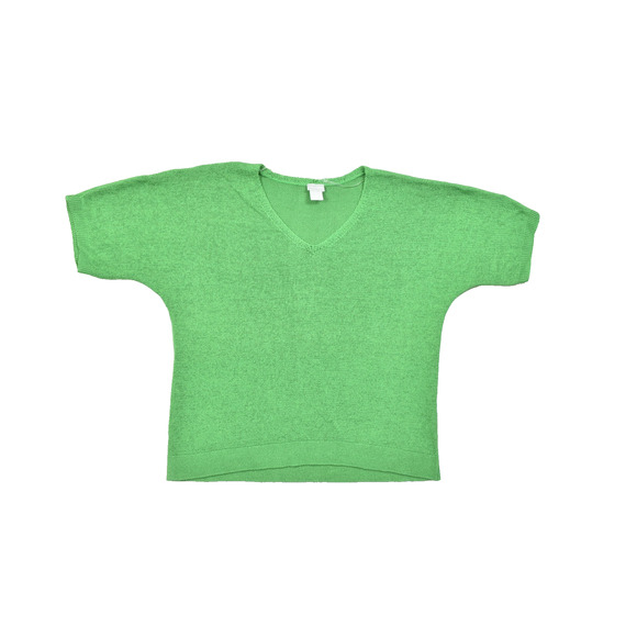 Chico's Green V-Neck Dolman Sweater Pullover Regular Size L - Picture 1 of 8